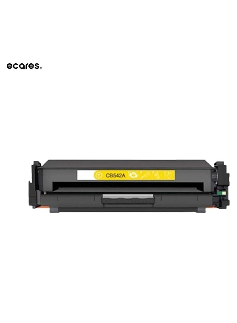 ECARES® 125A Toner Cartridge CB542A Compatible for HP Color Laserjet CM1312 MFP CM1312nfi CP1215 CP1515n CP1518ni (Yellow) - Image 1