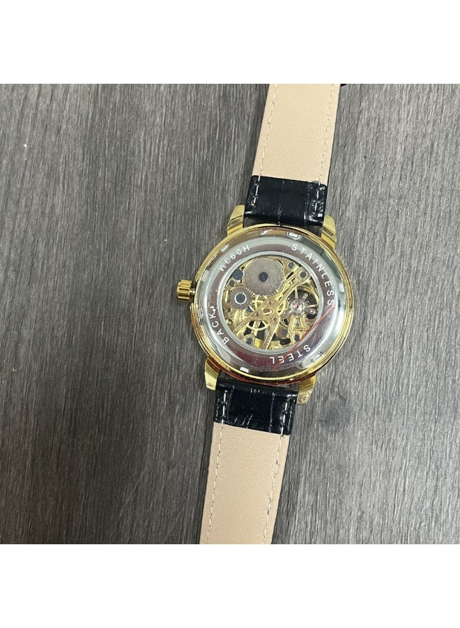 FORSINING Men's 3D Hollow See-Through Case Mechanical Watch - Image 3