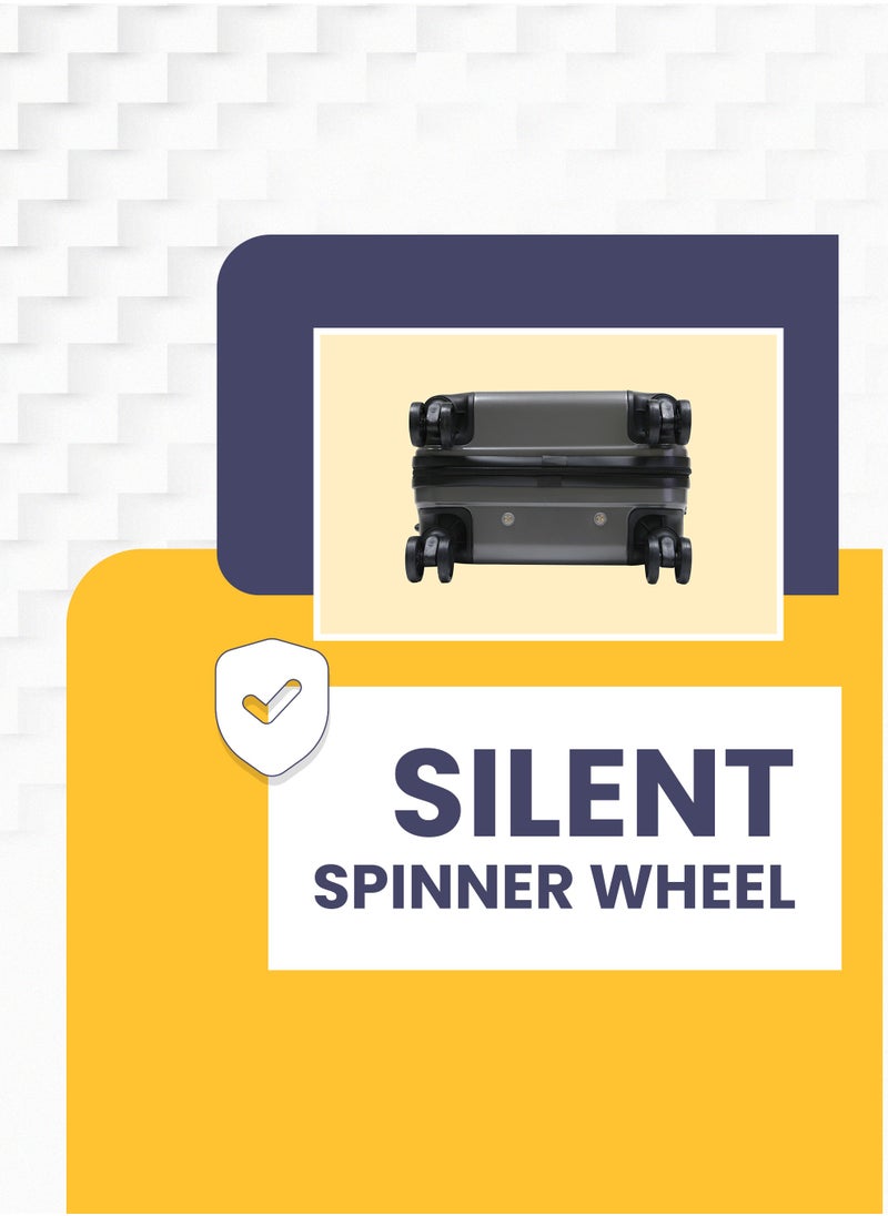 Stargold ABS+PC Spinner  Wheels Trolley Luggage Number Lock Smart Carry On Suitcase 20 Inches  - Image 3