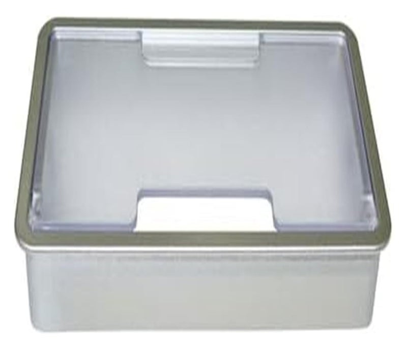 ثقب كابل مكتب فضي 158x78 مم غطاء فتحة الأسلاك منظم مخرج طاولة الكمبيوتر - Image 1