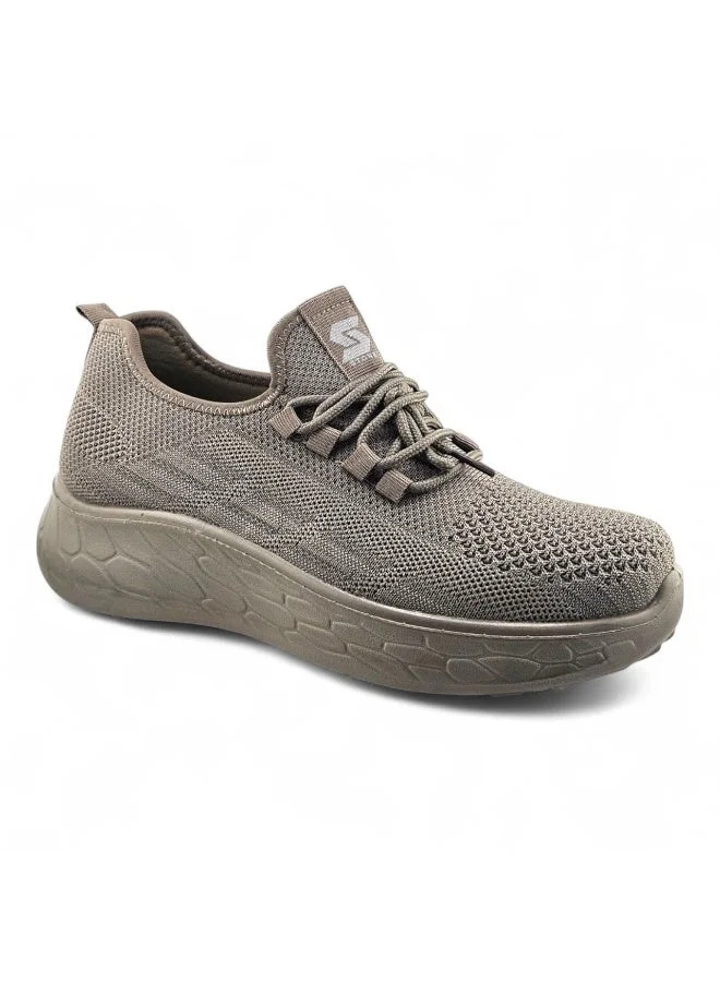 Stone Lightweight Knitted Sneakers