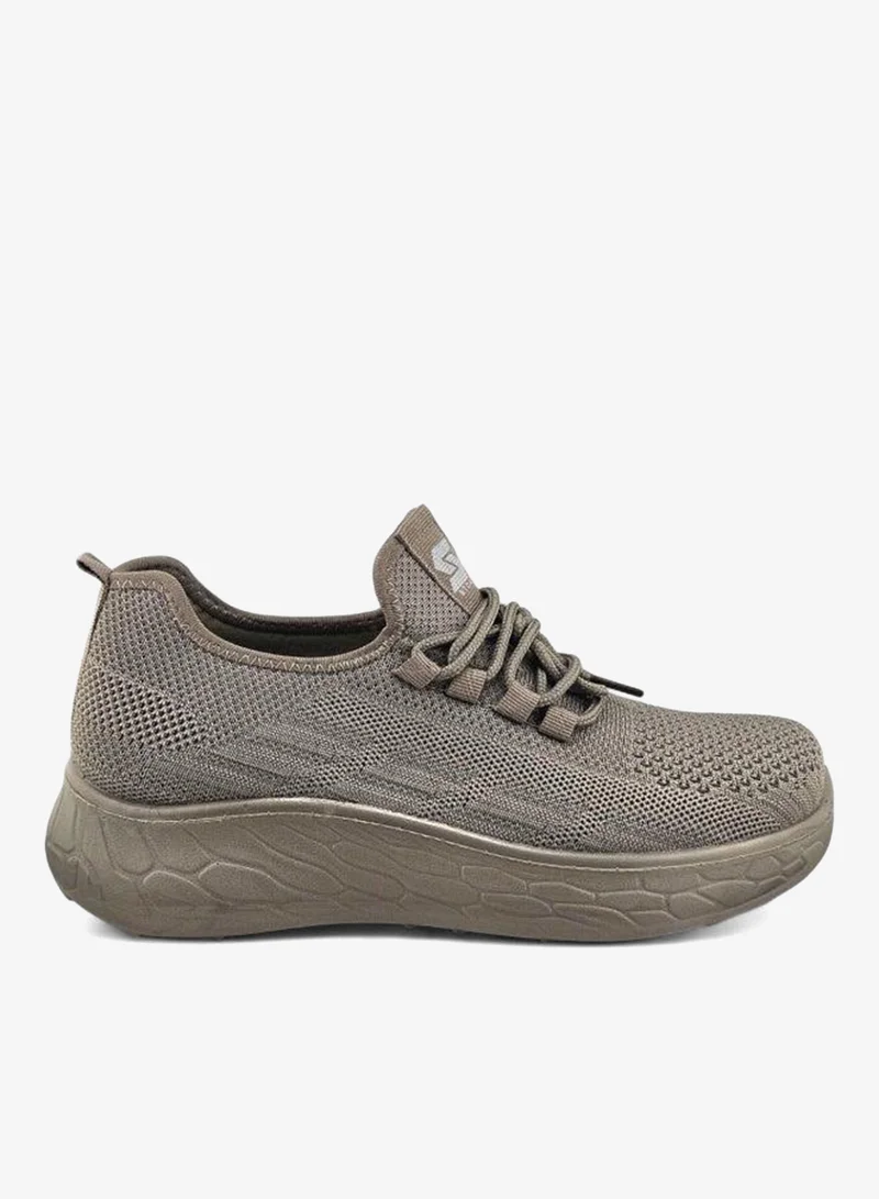 Stone Lightweight Knitted Sneakers