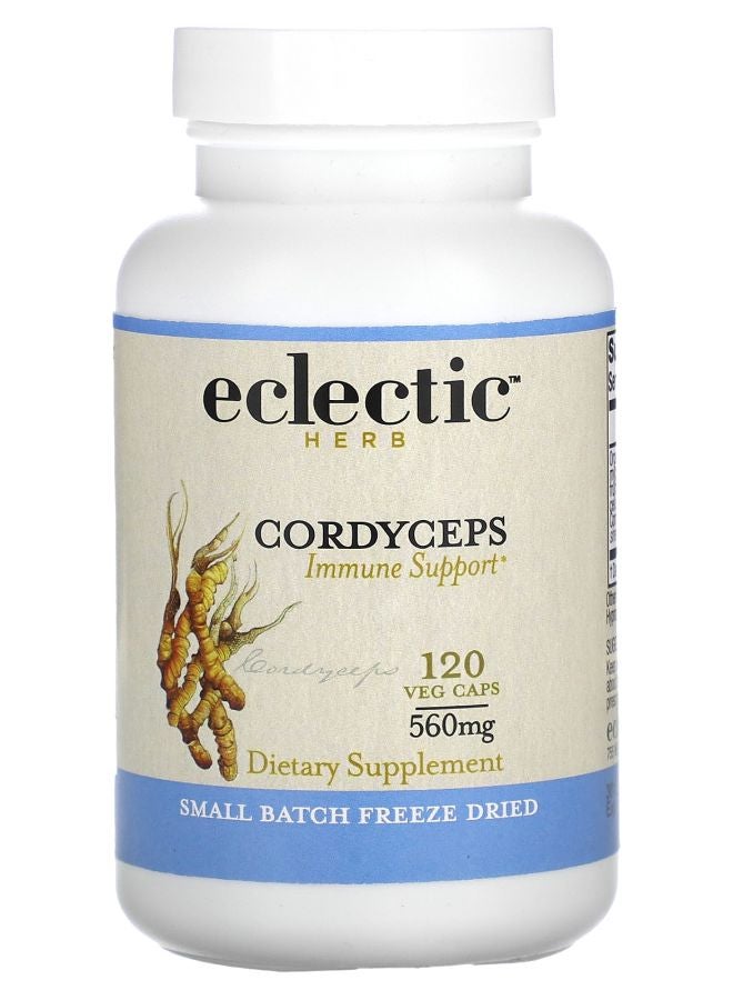 Eclectic Freeze Dried Cordyceps 560 mg 120 Veg Caps
