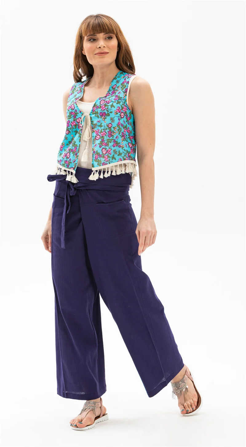 اليش شيل بيزي Authentic Voile Vest Turquoise 6167