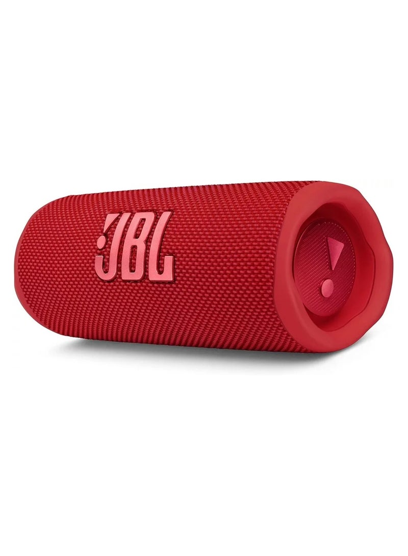 JBPL JBL Flip 6 Portable Bluetooth Speaker, Red - Image 1