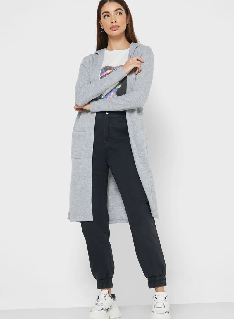 VERO MODA Longline Hooded Cardigan