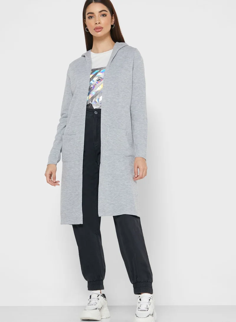 VERO MODA Longline Hooded Cardigan