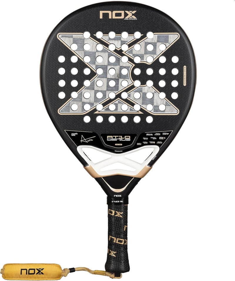 NOX AT10 Genius 18K Padel Racket by Agustín Tapia – 18K Carbon Surface, Balanced Power & Precision Control - Image 1