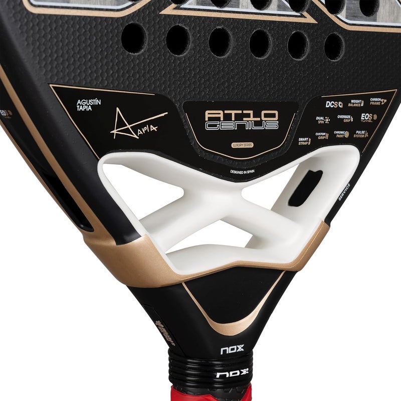 NOX AT10 Genius 18K Padel Racket by Agustín Tapia – 18K Carbon Surface, Balanced Power & Precision Control - Image 4
