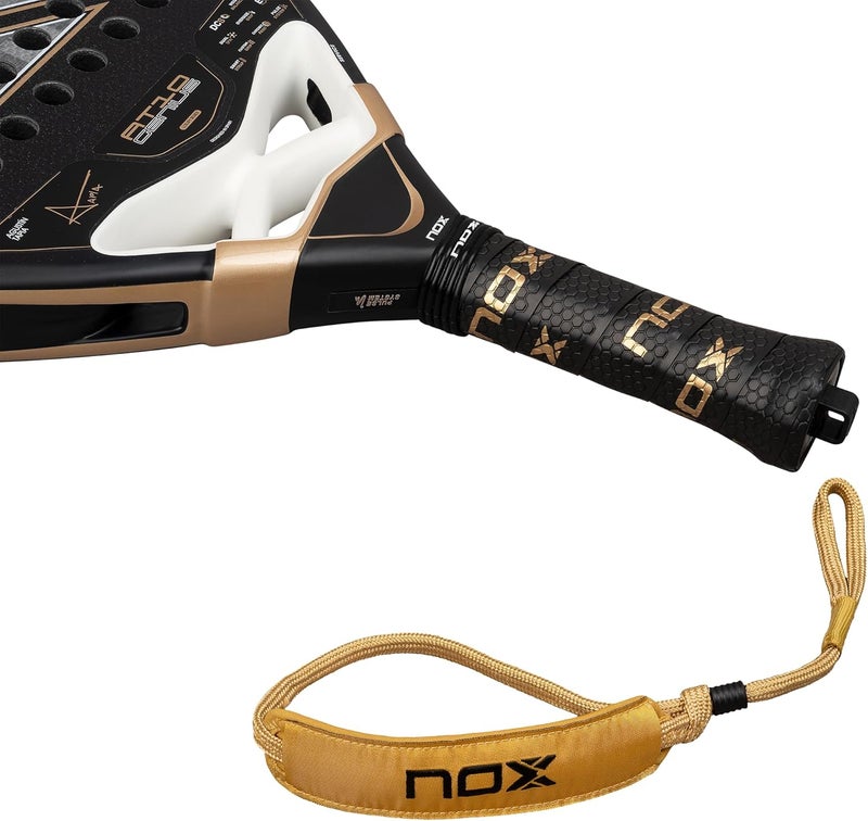 NOX AT10 Genius 18K Padel Racket by Agustín Tapia – 18K Carbon Surface, Balanced Power & Precision Control - Image 5