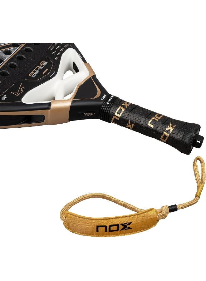 NOX At10 Genius 18K Padel Racket By Agustín Tapia – 18K Carbon Surface, Balanced Power & Precision Control | Sports & Fitness Equipment | Durable Design for Training, Recreation & Everyday Use - Image 5