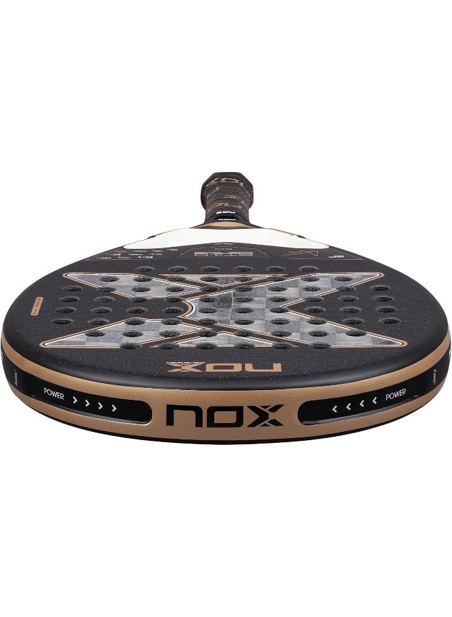 NOX AT10 Genius 18K Padel Racket by Agustín Tapia – 18K Carbon Surface, Balanced Power & Precision Control - Image 3