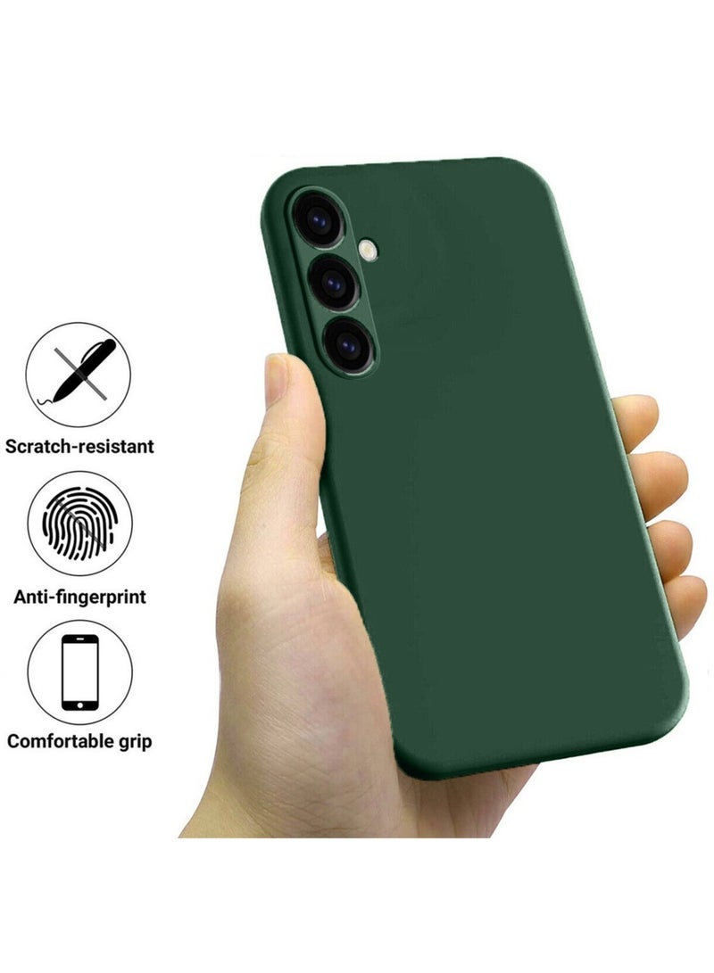 Techie Stylish TPU Silicone Back Cover Case for Samsung Galaxy A35 5G – Slim Fit Design, Smooth and Soft – Dark Green - Image 4