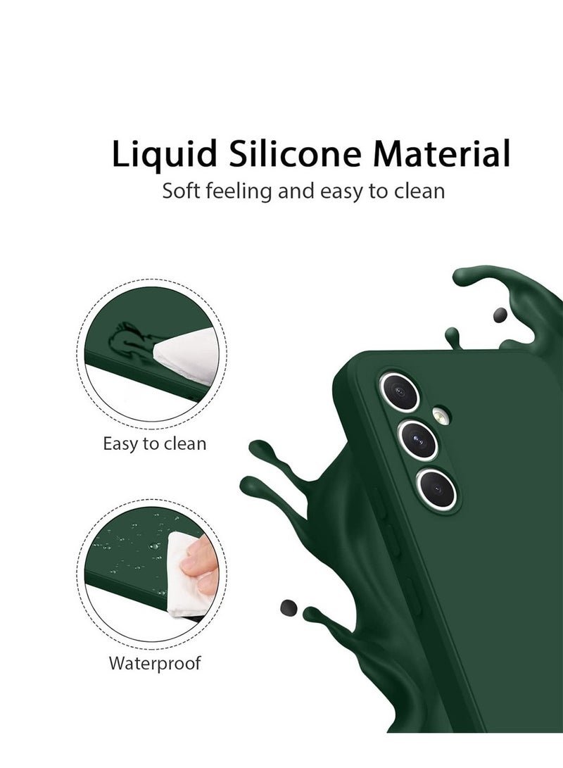 Techie Stylish TPU Silicone Back Cover Case for Samsung Galaxy A35 5G – Slim Fit Design, Smooth and Soft – Dark Green - Image 5