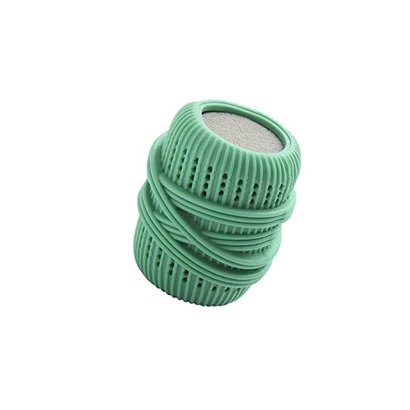 Leeonz كرات غسيل ليونز المميزة صديقة البيئة كرات غسيل طبيعية بديلة للمنظفات قابلة لإعادة الاستخدام مضادة للحساسية صديقة للبيئة كرات غسيل سيليكون خضراء 1 قطعة - Image 1