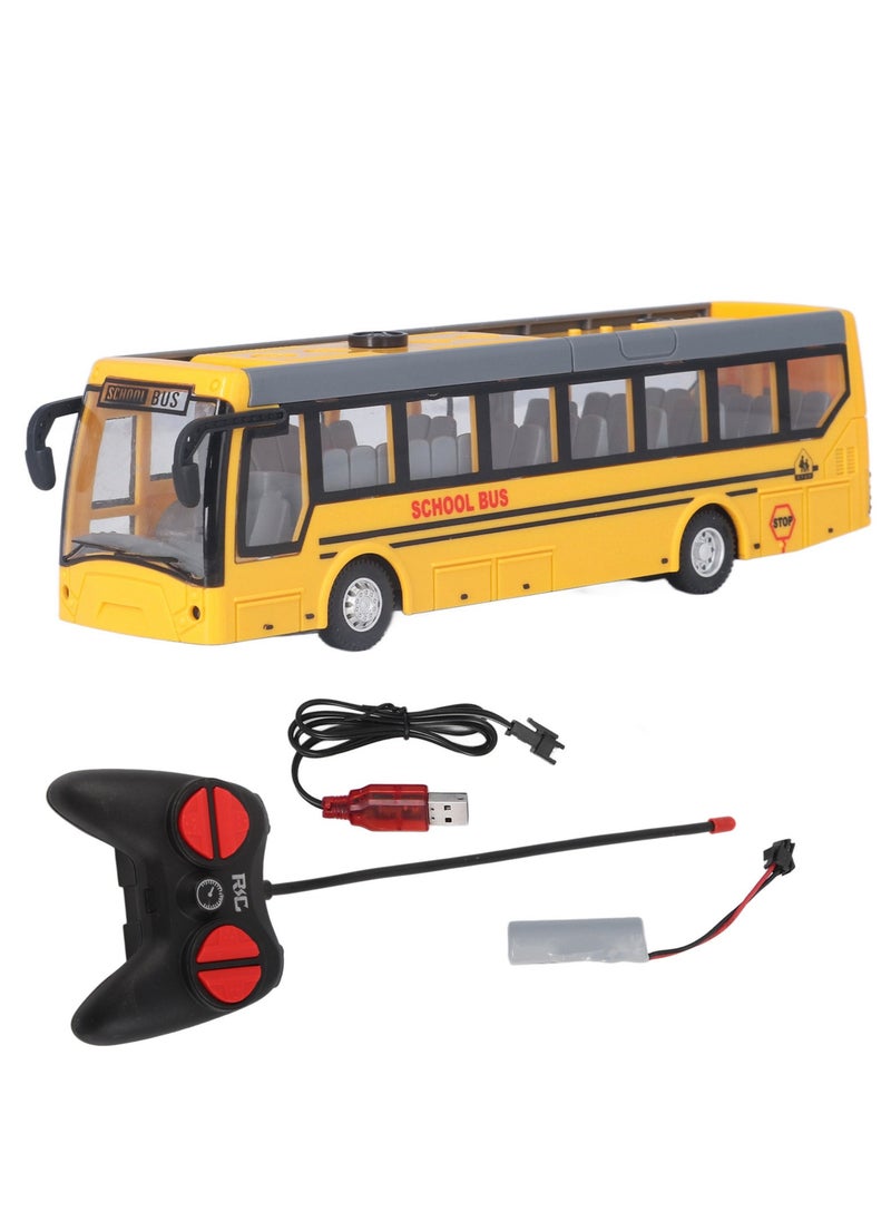 Velaurs Remote Control Bus High Simulation All-Round Driving Rechargeable Remote Control School Bus Children'S Toy Yellow  - Image 1