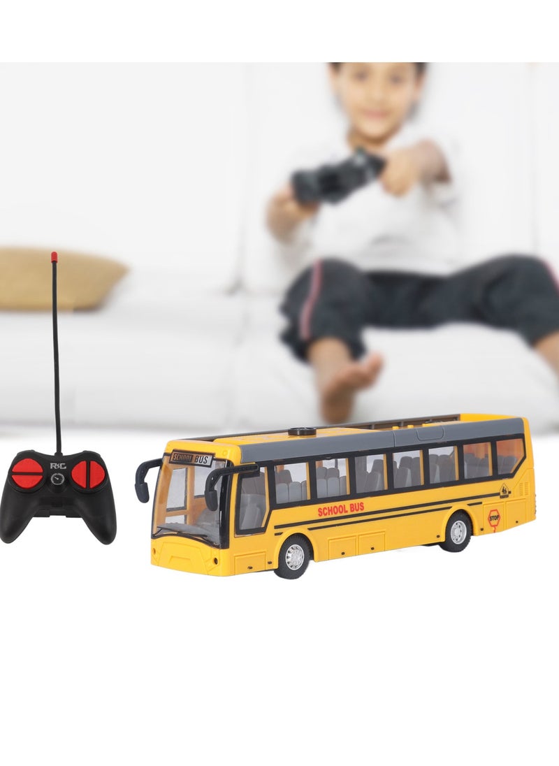 Velaurs Remote Control Bus High Simulation All-Round Driving Rechargeable Remote Control School Bus Children'S Toy Yellow  - Image 5