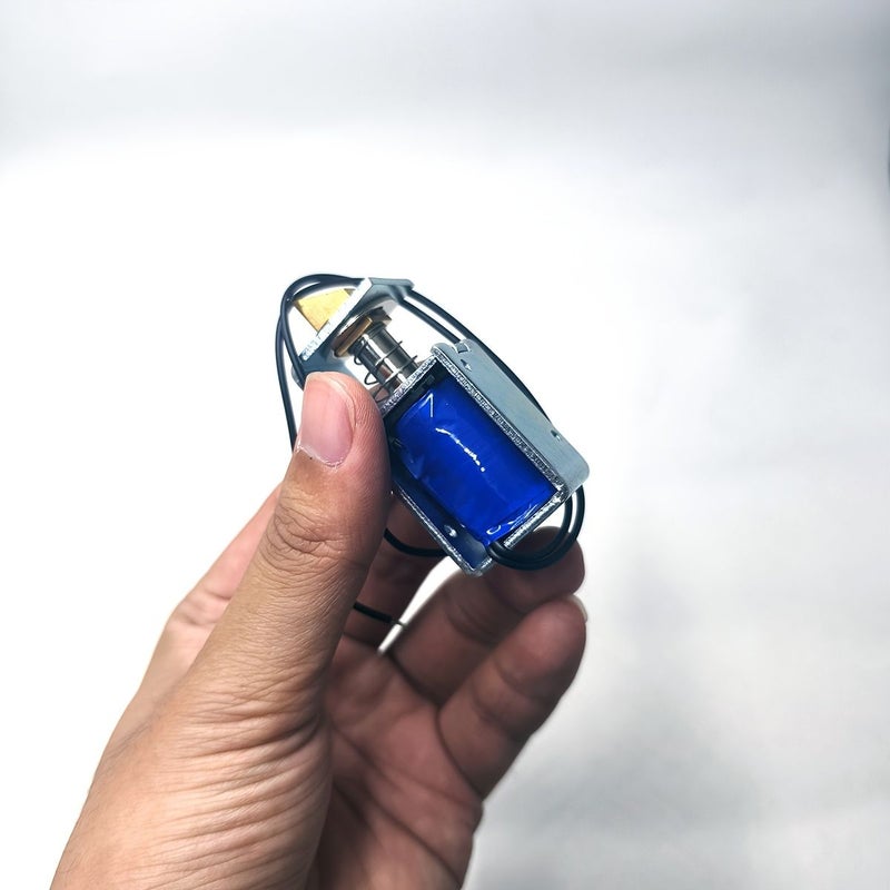 12V DC Electromagnetic Tilt Tongue Lock Model V0854 Compact Cabinet Access Lock - Image 2