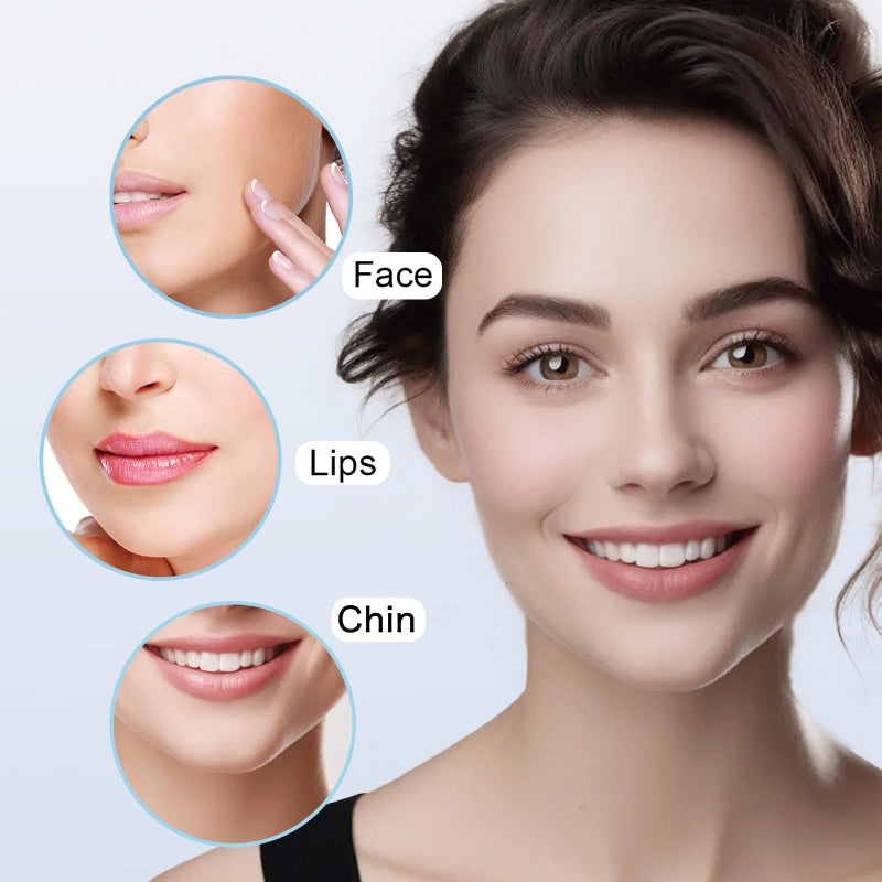 innobeaut Facial Hair Removal for Women, Painless Hair Removal Device Lady Face Electric Razor for Lip, Chin,arms with USB Rechargeable Included 2 pc Replacement Heads - Image 4