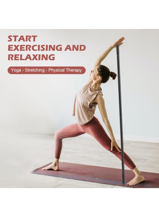 Nariele Yoga Stick - 1.5m Exercise Stick for Mobility, Stretching Stick with Non-Slip Ends, Exercise Dowel for Pilates, Balance Pole and Stretch Bar for Stretching Equipment - Image 5