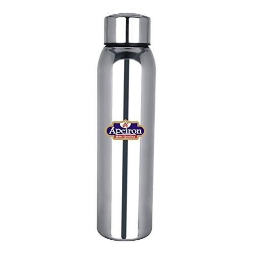 Apeiron Mirror Finish Stainless Steel Water Bottle, 1000 ml, Silver (Pack of 1) - Image 1