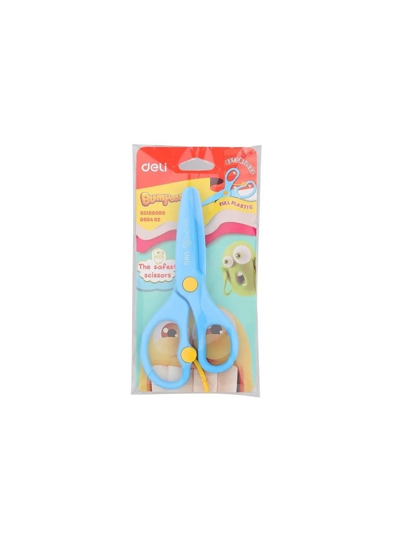 Deli مقص بلاستيكي مكون من قطعتين متعدد الألوان - Image 3