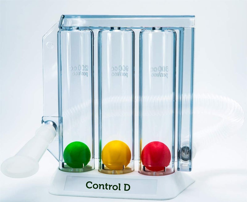 Control D Spirometer 3 Ball Lung Exerciser, Hygenic, Washable Respiratory Exerciser Respirometer,Pack of 1,Multicolor - Image 1