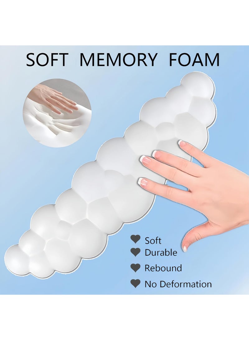 Rock Pow Cloud Mouse Pad with Wrist Rest Cloud Keyboard Wrist Rest Mouse Pad Wrist Support Ergonomic Keyboard Mouse Wrist Support - Image 5