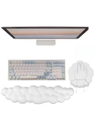 White Mousepad Set