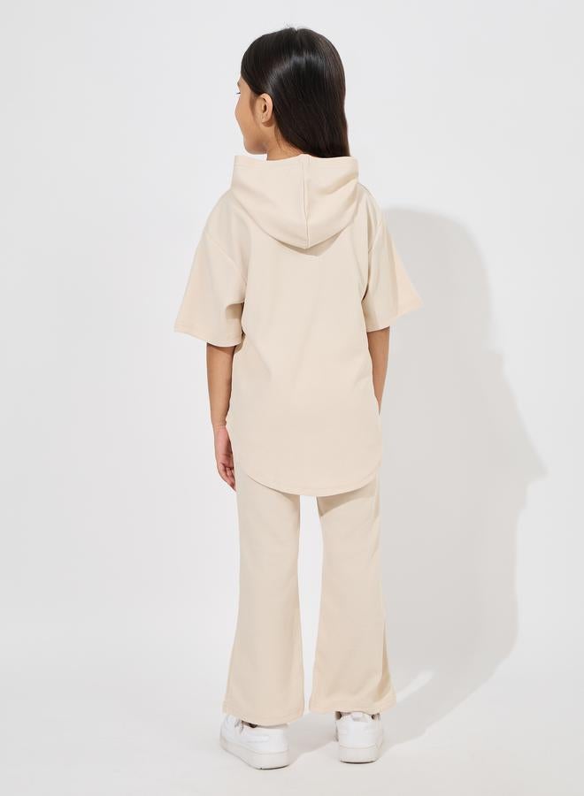 Styli Waffle Knit Oversized Hooded Top & Pants Set  - Image 4