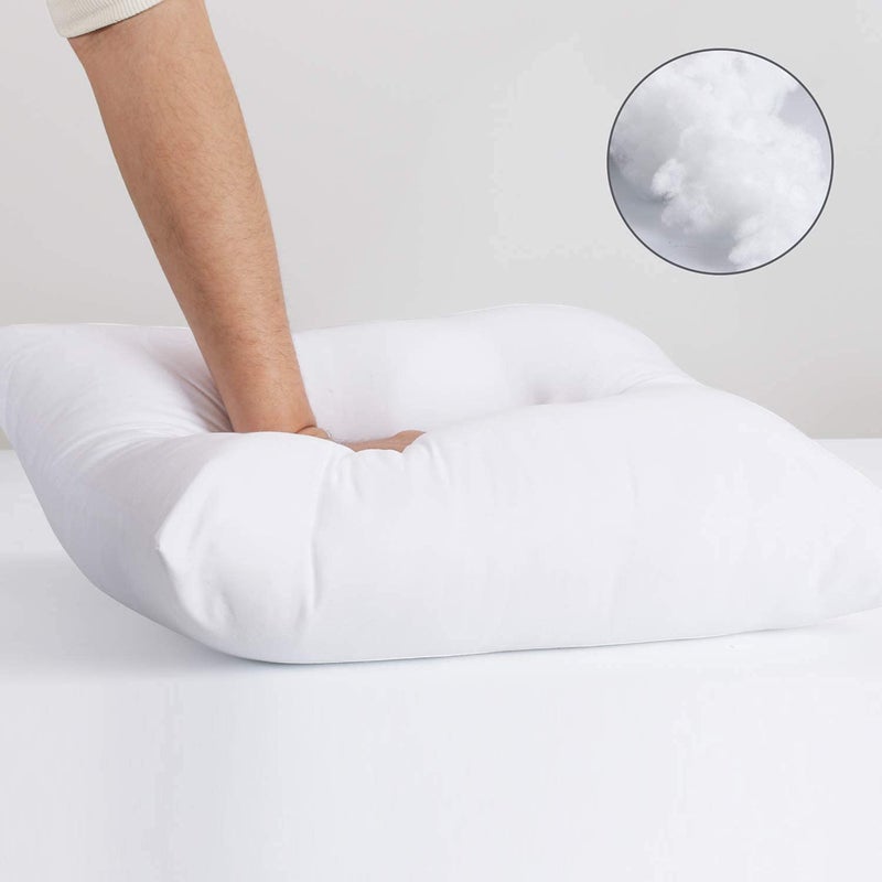 IMSMARTMART Ultra Soft Microfiber Bed Pillows - Pack of 2 | Fluffy, Luxurious Hug Pillows for Sleeping | 3 Month Warrenty (Toddler Size,12X18 Inches, White) - Image 3
