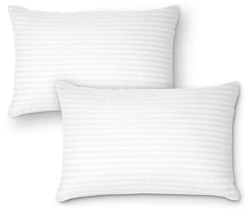 IMSMARTMART Ultra Soft Microfiber Bed Pillows - Pack of 2 | Fluffy, Luxurious Hug Pillows for Sleeping | 3 Month Warrenty (Toddler Size,12X18 Inches, White) - Image 1