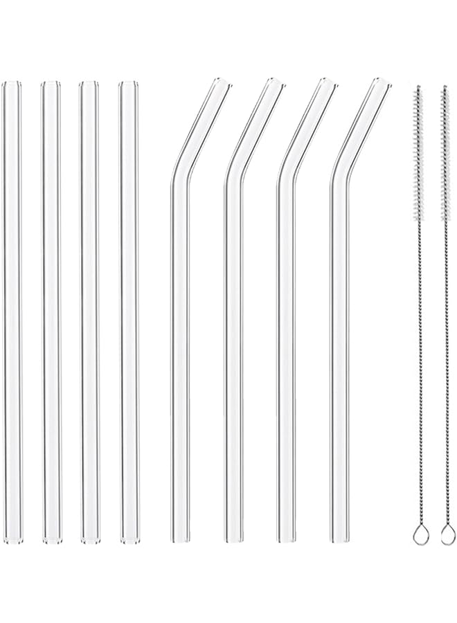 إي سي في في طقم شفاطات زجاجية شفافة 10 قطع 8 - Image 1