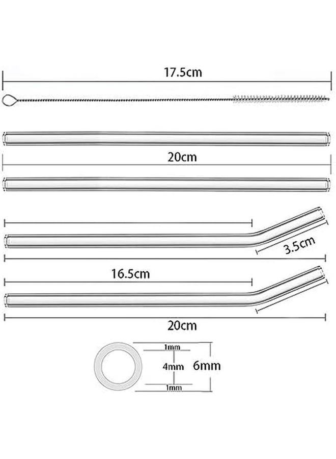 إي سي في في طقم شفاطات زجاجية شفافة 10 قطع 8 - Image 2