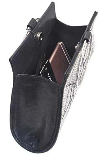 MOSSMON Crystal Clutch Purses Bride and Bridesmaid Handbag Elegant Wristlet Evening Bag for Women - Image 3