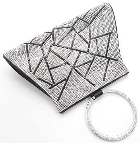 MOSSMON Crystal Clutch Purses Bride and Bridesmaid Handbag Elegant Wristlet Evening Bag for Women - Image 4