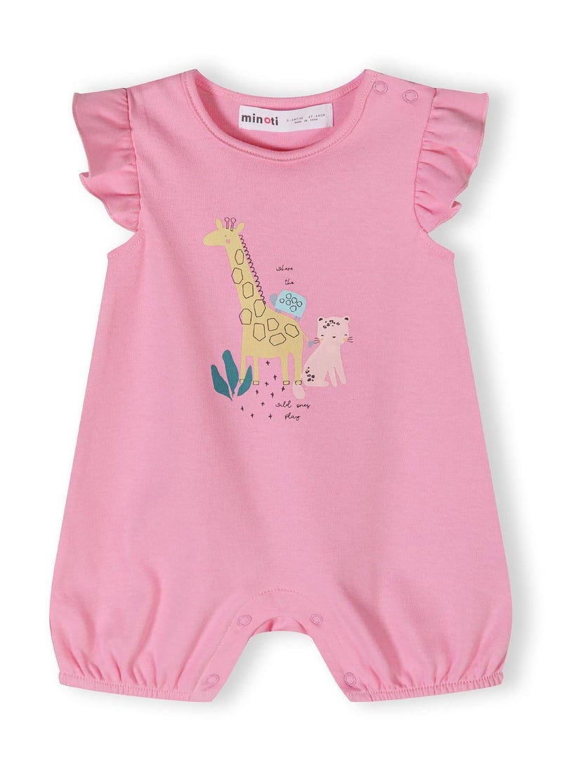MINOTI 2-Pack Baby Rompers with Ruffle Sleeves and Snap Closures  - Image 4