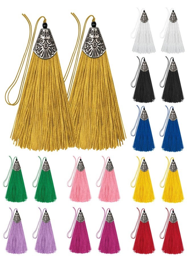 Lganze Boho Tassel Charm Jewelry Making - Tassel for Keychain Charm Ornament Bookmark Craft Bulk for Bracelet Decoration Accessory Earring Supply Handmade Gift Bag Pendant - Image 1