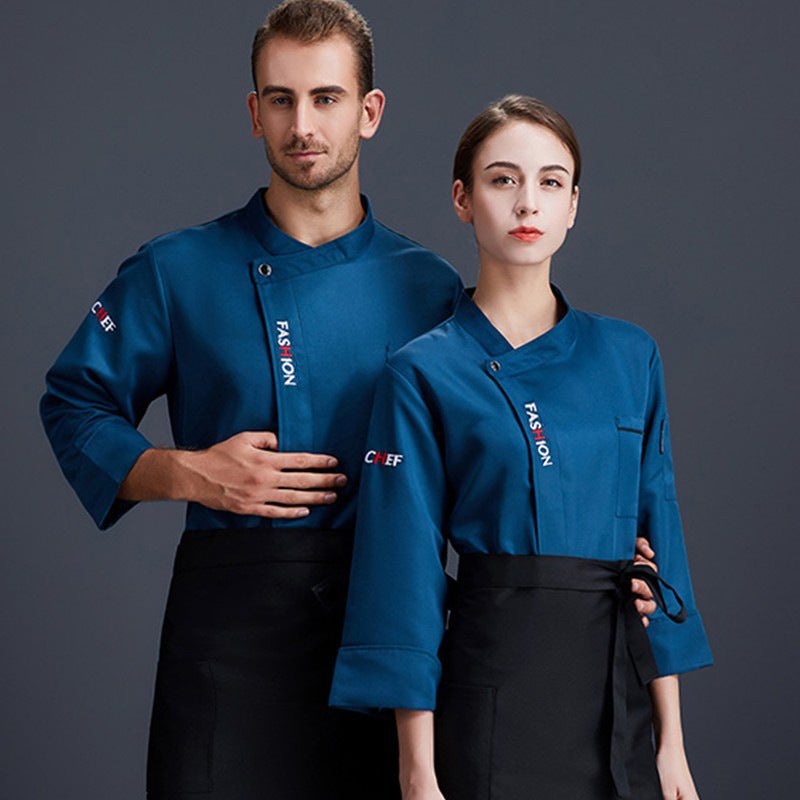 Chef Uniform Short-Sleeved Men'S Summer Wear Breathable Chef Work Clothes Custom Printed Kitchen Clothes Restaurant El Catering Women - Image 1