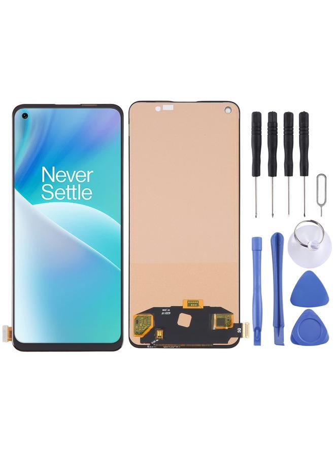erorex Replacement For OnePlus Nord 2T CPH2399 CPH2401 TFT LCD Screen For with Digitizer Full Assembly, Not Supporting Fingerprint Identification Black - Image 1