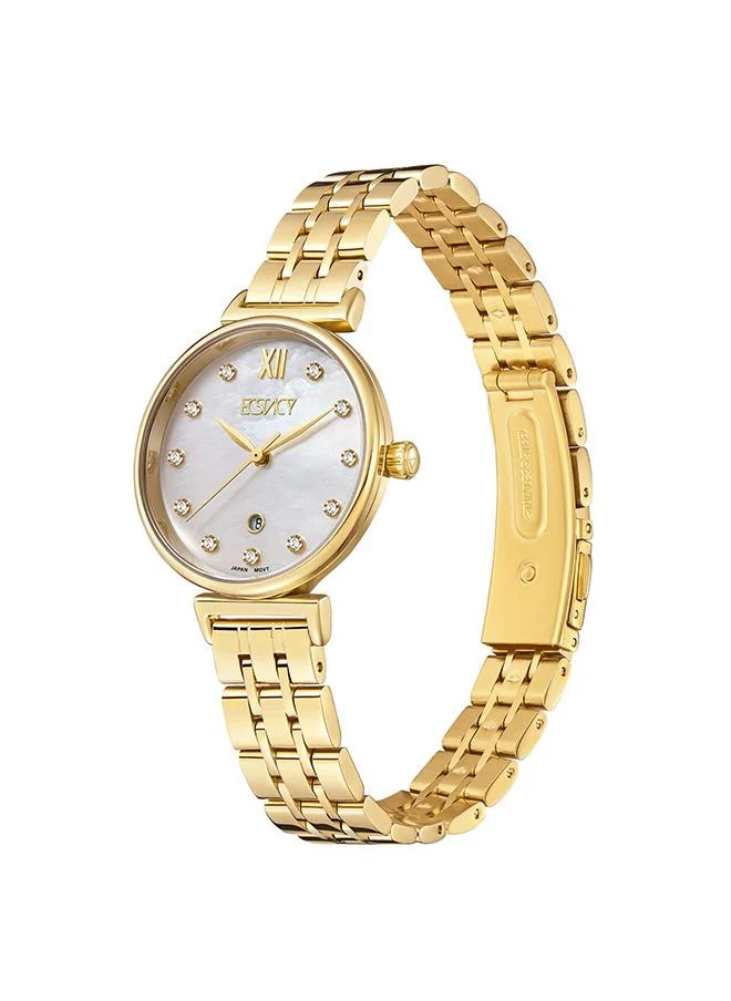 إكستاسي Ecstacy E23506-GBGM Women's Analog Display Watch & Stainless Steel Strap Gold