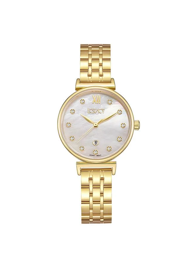 إكستاسي Ecstacy E23506-GBGM Women's Analog Display Watch & Stainless Steel Strap Gold