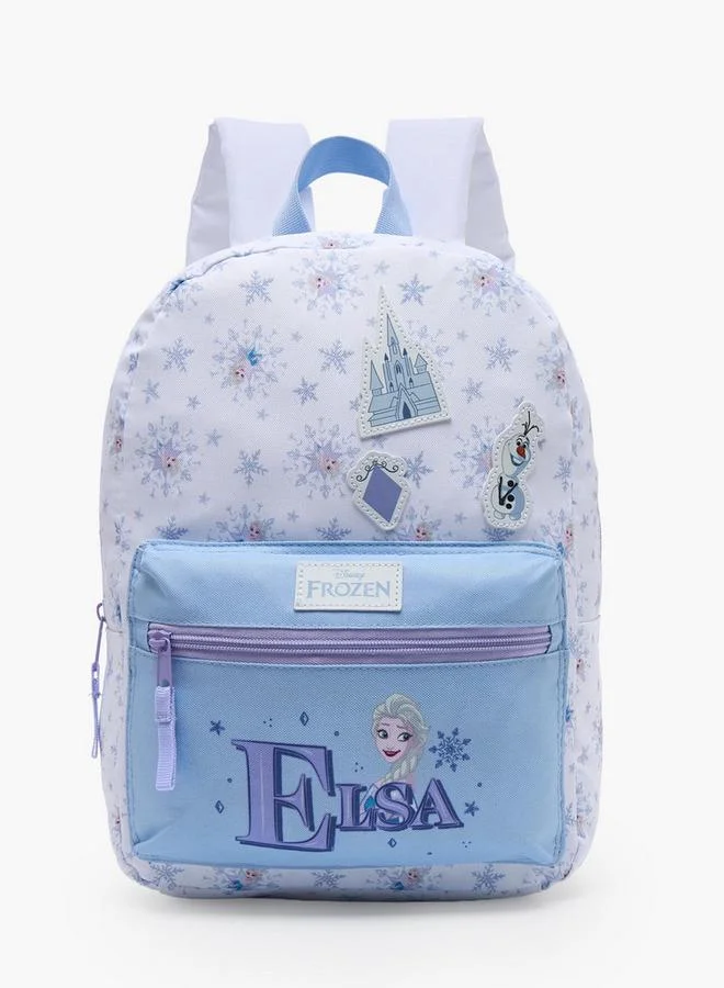 Disney Elsa Print School Backpack For Girls 13 Years+ With Padded Shoulder Straps - 17 Inches - 15x25x25 CM