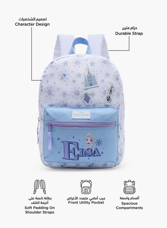 Disney Elsa Print School Backpack For Girls 13 Years+ With Padded Shoulder Straps - 17 Inches - 15x25x25 CM
