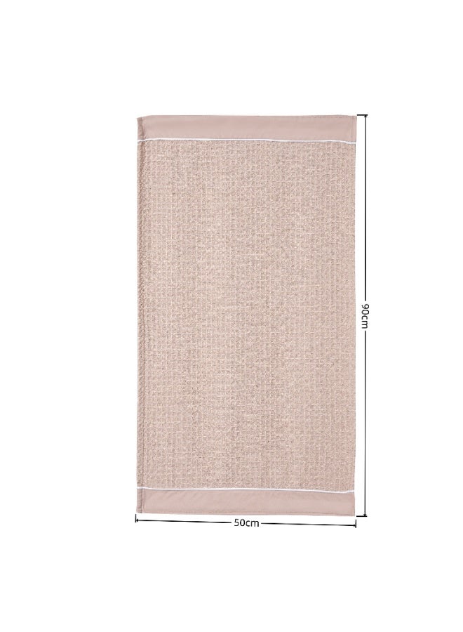 دوناتيلا مناشف يد (عبوة من 4 قطع، 50 × 90 سم) – مايكروفايبر 310 GSM بنسيج وافل – فائقة النعومة وعالية الامتصاص وسريعة الجفاف، خفيفة الوزن بلون سادة للحمام، الجيم، السبا والسفر. - Image 2