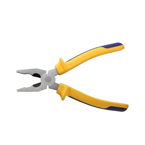 AGRICO Tata Agrico 8 Inch (200 mm) Combination Plier with Anti-Rust Protection, Rubber TPR Cushion Grip | ISO Certified | Smooth Wire Cutting Tool for Gripping, Cutting, Twisting & Bending - Image 1