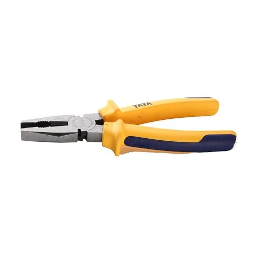 AGRICO Tata Agrico 8 Inch (200 mm) Combination Plier with Anti-Rust Protection, Rubber TPR Cushion Grip | ISO Certified | Smooth Wire Cutting Tool for Gripping, Cutting, Twisting & Bending - Image 3