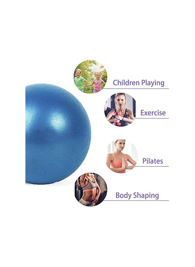 PROMASS 2 Pack Mini Exercise Barre Ball 9 Inch for Yoga,Pilates,Stability Therapy, Body Balance Physical Core Training Gym Anti Burst and Slip Resistant Balls with Inflatable Straw Purple Blue  - Image 4