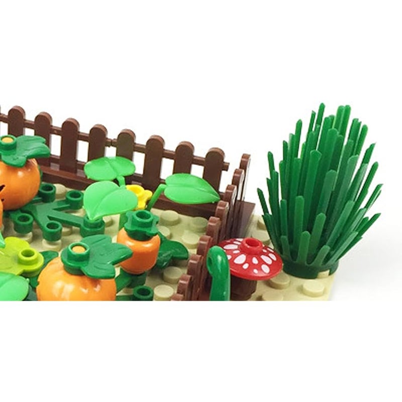TNDCKP Sufeasdf Barn and Farm Building Block Set E, Chicken Coop, Garden, Crops, Compatible with Lego 853792 Accessory for Ages 6-12 - Image 3