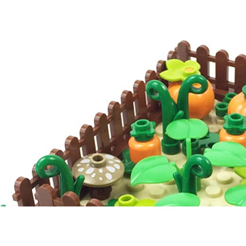TNDCKP Sufeasdf Barn and Farm Building Block Set E, Chicken Coop, Garden, Crops, Compatible with Lego 853792 Accessory for Ages 6-12 - Image 2